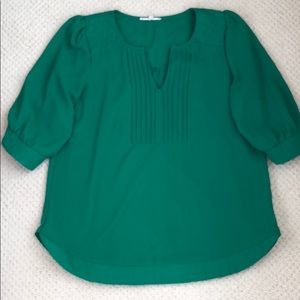 41 Hawthorn (Stitchfix) Kelly Green Blouse